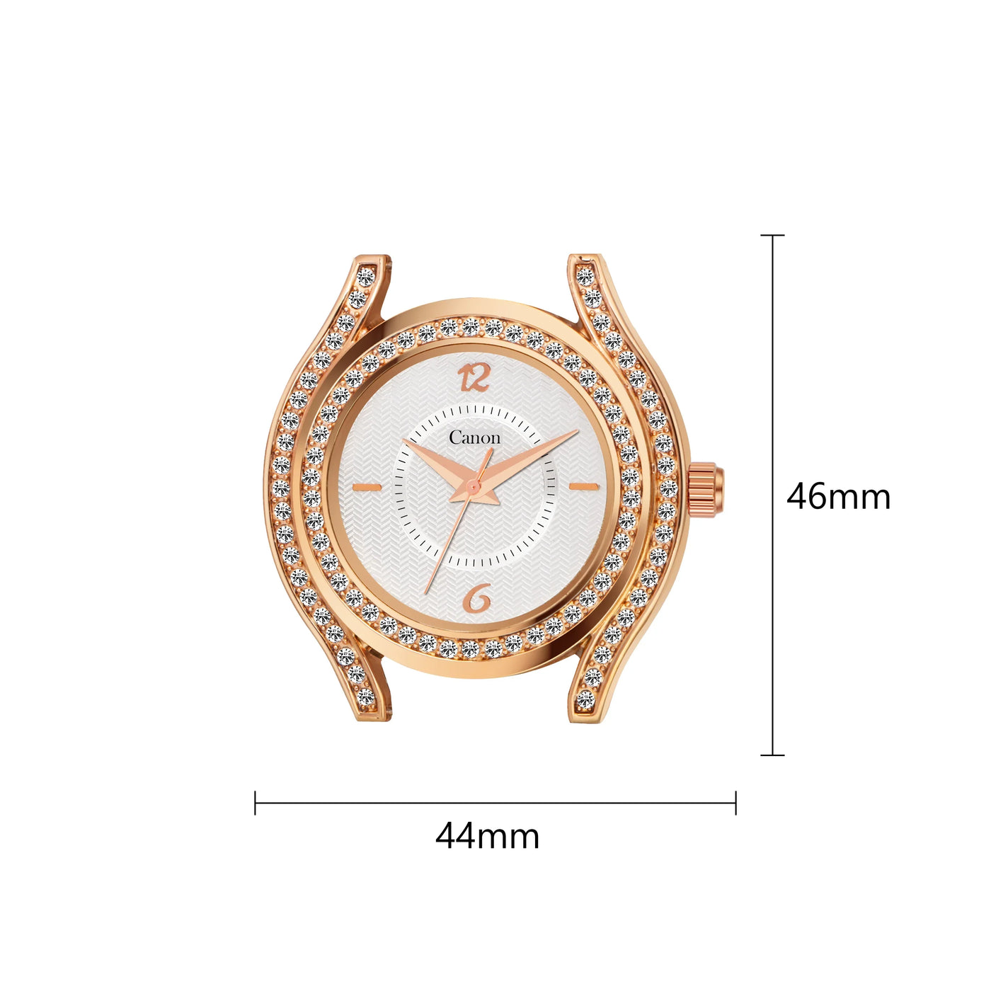 Canon Quartz Rose Gold Watch Bracelet Set For Women CN-440