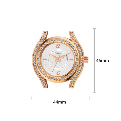 Canon Quartz Rose Gold Watch Bracelet Set For Women CN-440