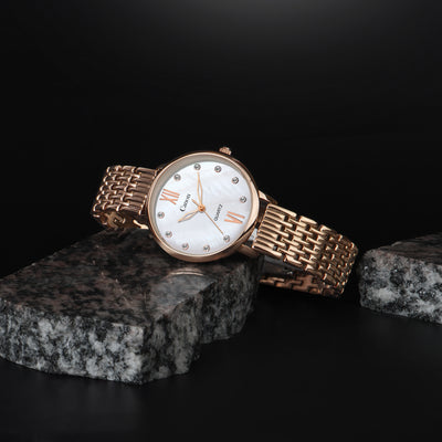 Canon Quartz Mother of Pearl Watch For Women - White