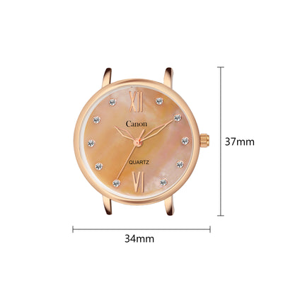 Canon Quartz Mother of Pearl Dial Watch For Women -