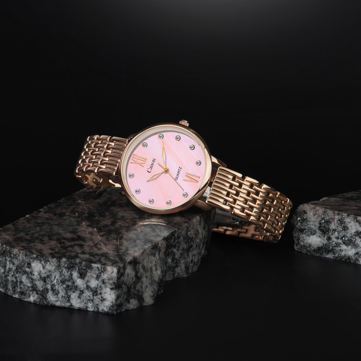 Canon Quartz Mother of Pearl Watch For Women - Pink