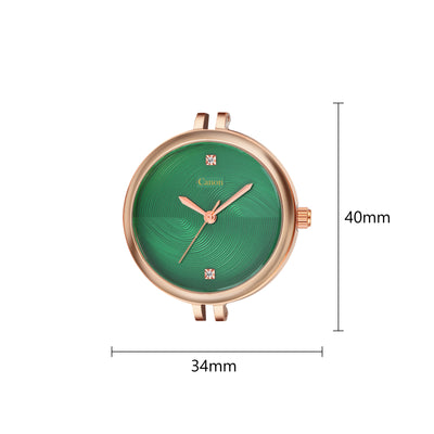 Serenite Green Rose Gold Watch for Women 448