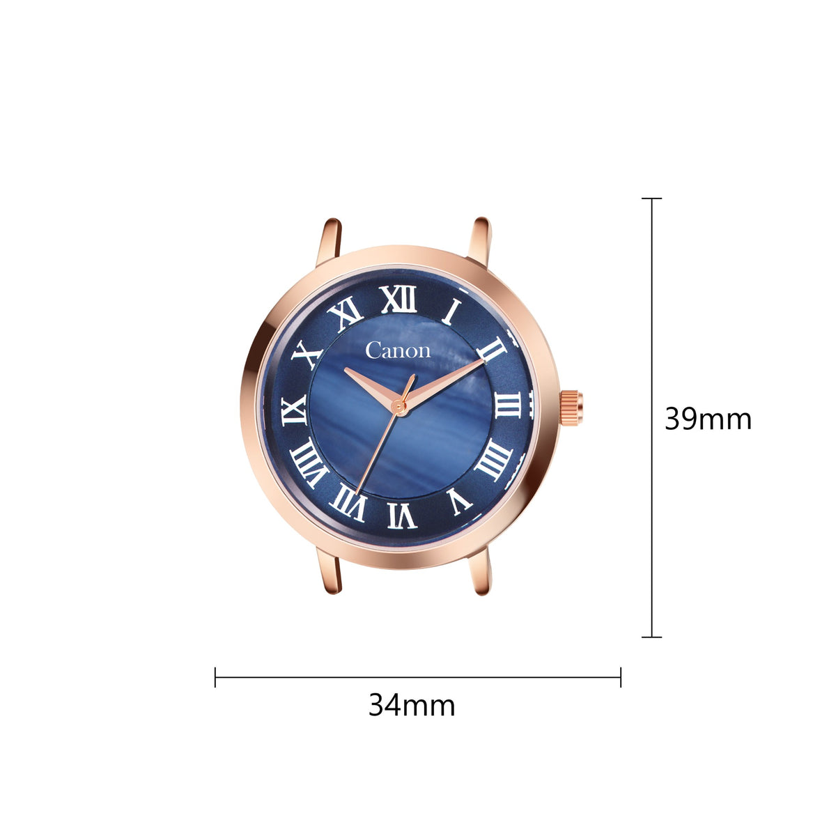 CN-540 watch dimensions 34 mm by 39 mm