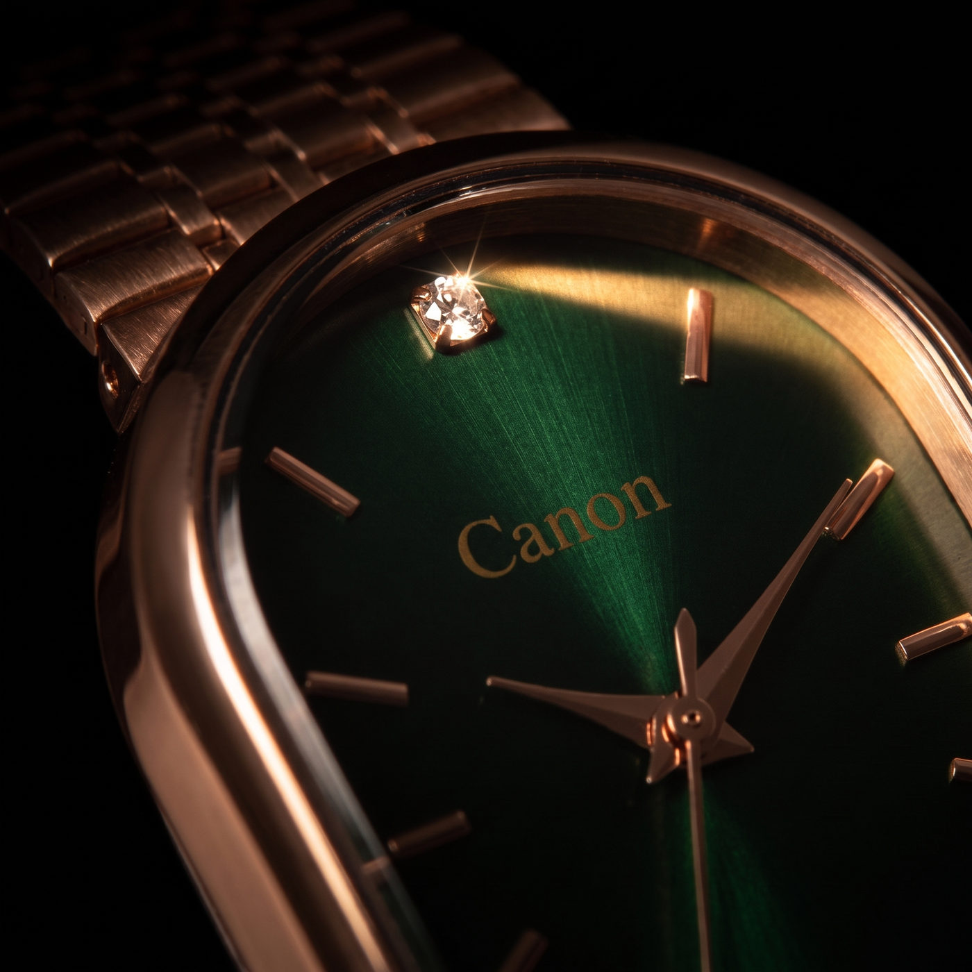 Rose Gold Bracelet Watch with Emerald Green Dial Classic 36mm Starlight Color Kelly Green & Rose Gold  main image 4