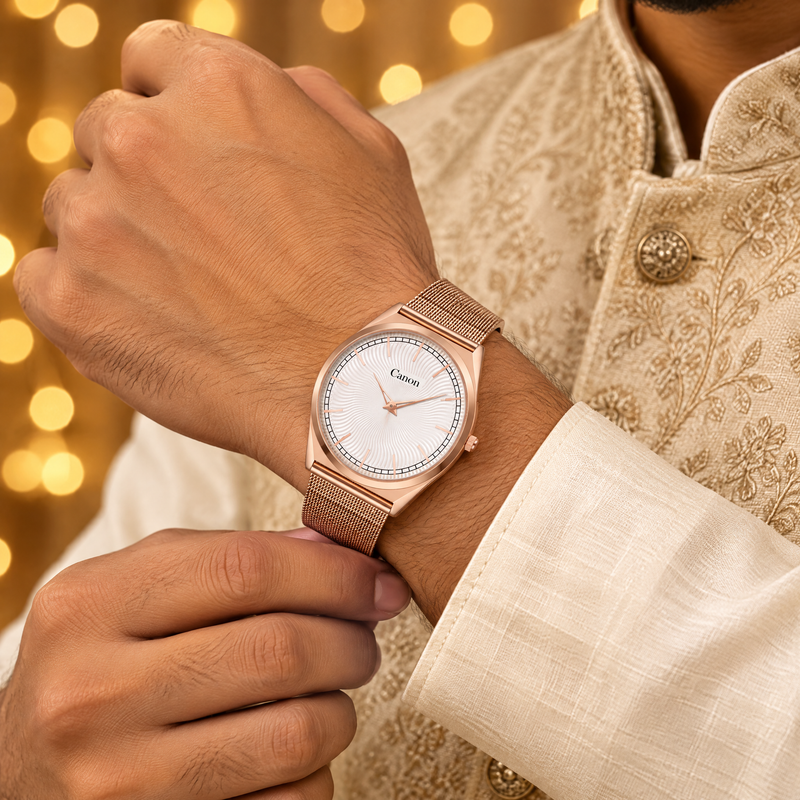 CN-527 worn with an ivory kurta and Nehru jacket