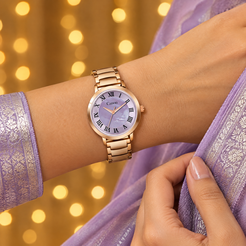 CN-543 worn with a lavender silk saree
